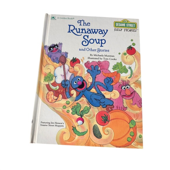 A Golden Book Other - Sesame Street The Runaway Soup and Other Stories Golden Book 1987 Muppets Grover